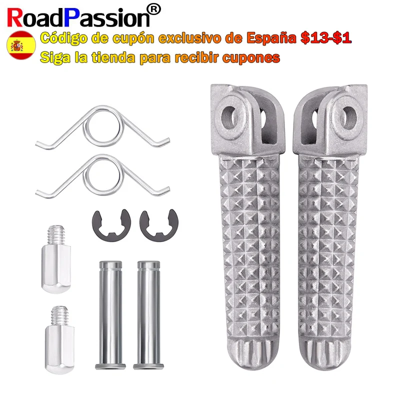 Pedales de clavijas delanteras para motocicleta, accesorios para YAMAHA YZF-R1, YZF, R1, YZFR1, YZF, R6S, YZF-R6S, YZFR6S, YZF, R6, YZFR6