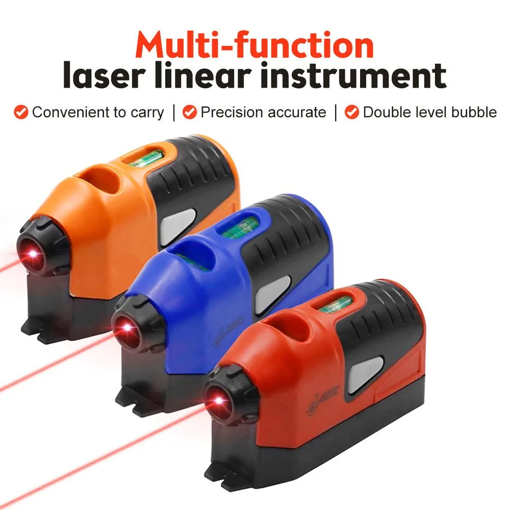 Przenośne Mini pionowe laserowe poziomica laserowe proste 90 stopni w kształcie myszy samopoziomujące narzędzie do pomiaru