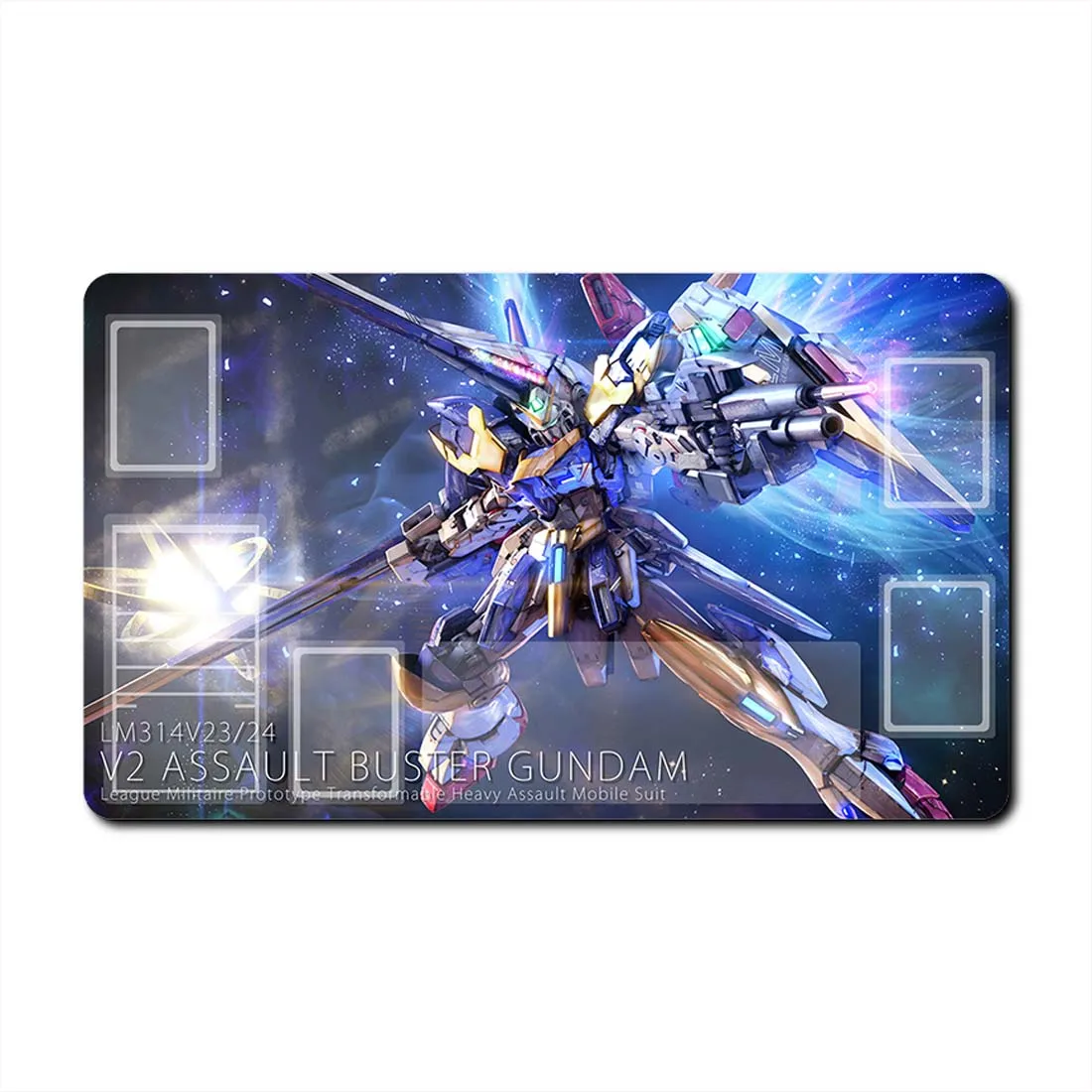Mecha Gundam Battle Scene Playmat With Zones Waterproof Non-slip Mat