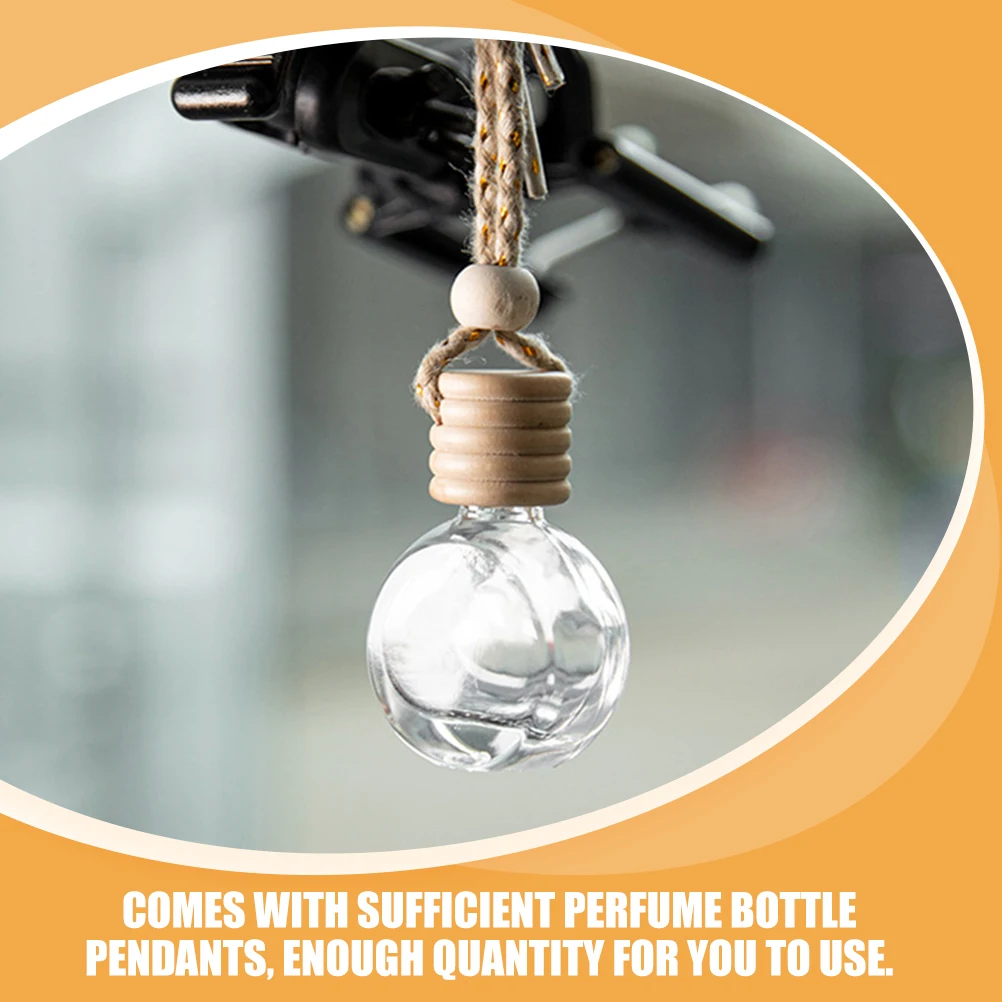 

10pcs Bottle Refillable Essential Oil Refillable Car Air Freshener Diffusers Mini Size Clear Color Car Accessories