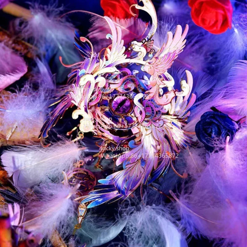 

Eye of God 3D Three-dimensional Puzzle Metal Assembly Model, Dark Devil Handmade Ornament Gift Girl