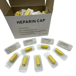 Disposable Heparin Cap IV Cannula Heparin Caps for Pet Animals Dog Cat Veterinary Supplies