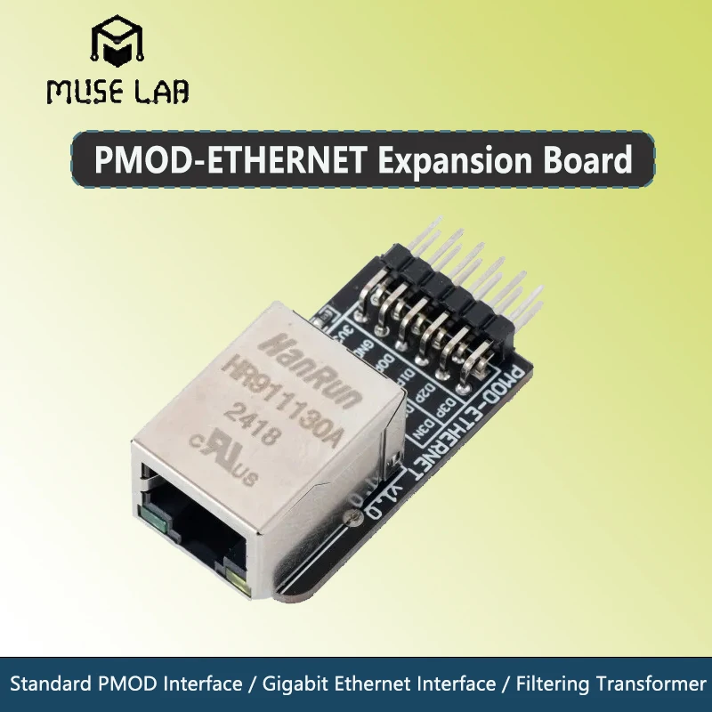 

PMOD-ETHERNET Expansion Board Standard PMOD FPGA Expansion Module Gigabit Ethernet interface with filtering transforme for FPGA