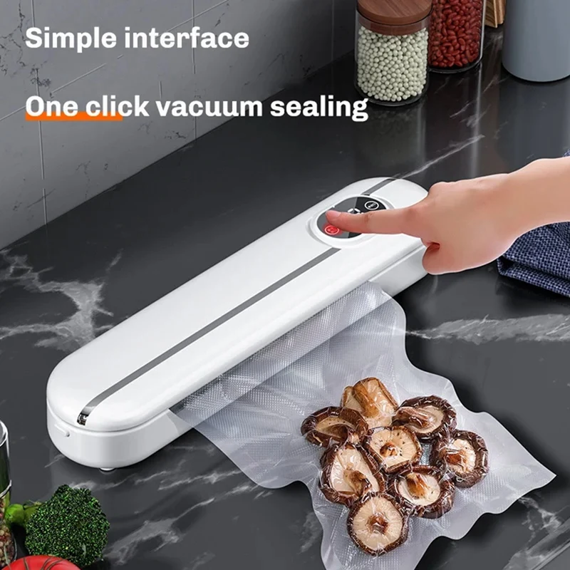 Sealer Packaging Machine For Home Kitchen Automatic Vacuum Food Sealing,Green,US Plug