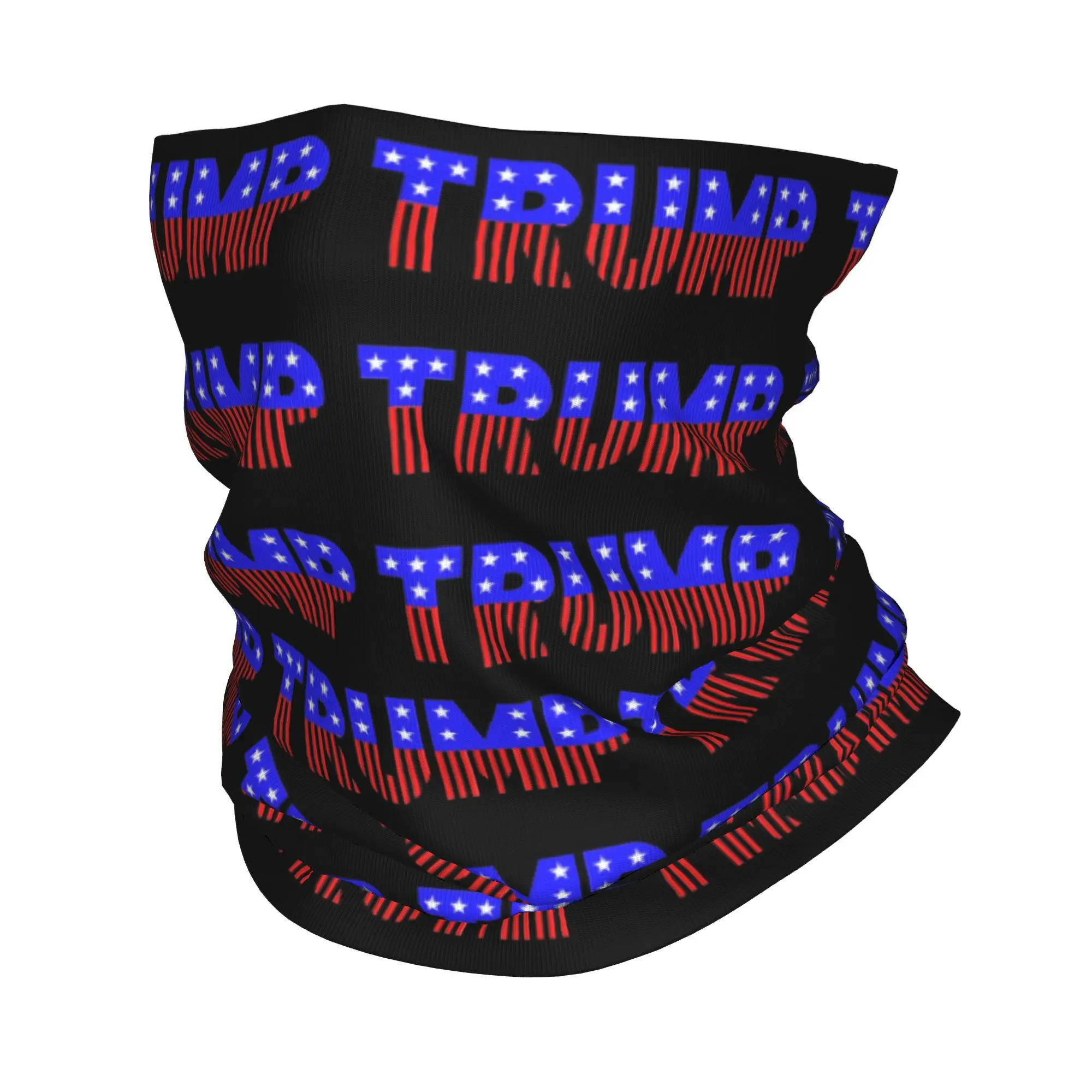 Custom Donald Trump Election Party Bandana Neck Gaiter UV Protection Face Scarf Cover Women Men  Headband Tube Balaclava