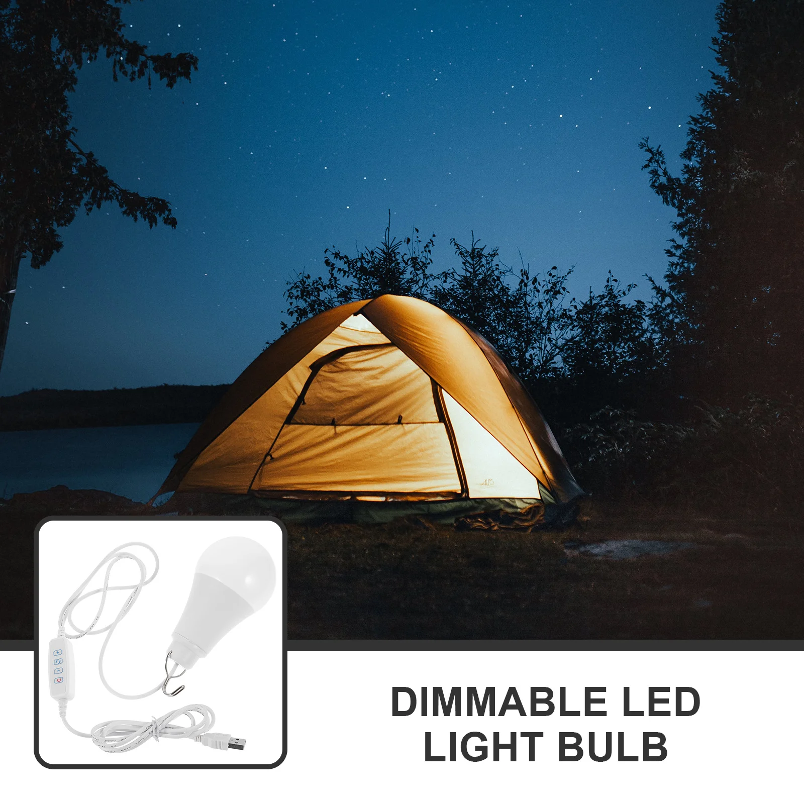 

USB 5V LED Energy Saving Bulb Dimmable Camping Lamp Emergency Light Outdoor Tent Light Portable Hanging Lantern