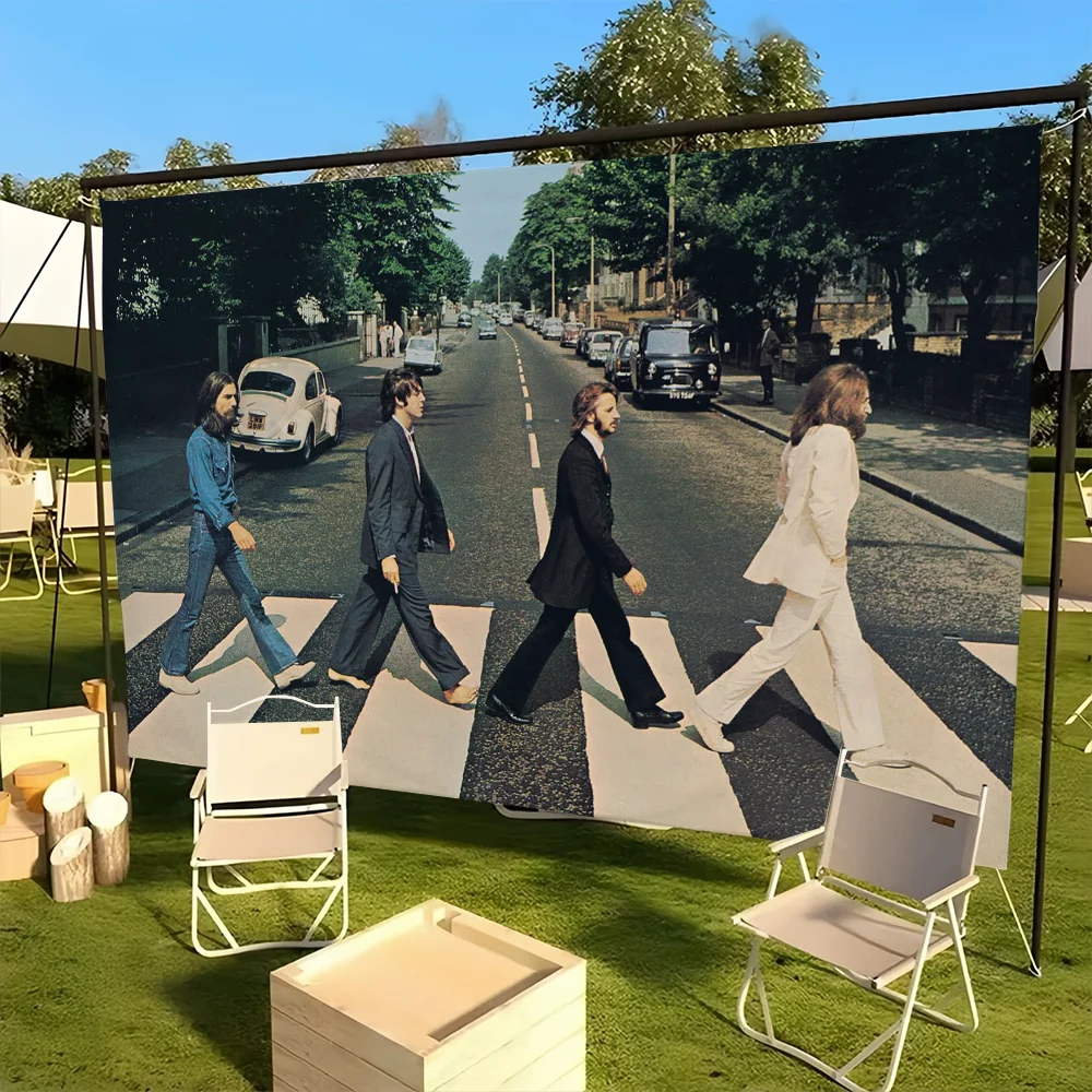 flag For Picnic Party Art The Home Decoration Road A-Abbey Outdoor Camping Band B-Beatles Banner