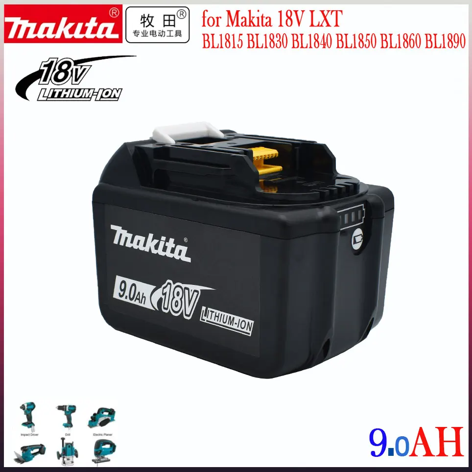 

Makita Replacement 18V 9.0Ah Battery For BL1830 BL1830B BL1840 BL1840B BL1850 BL1850B rechargeable battery