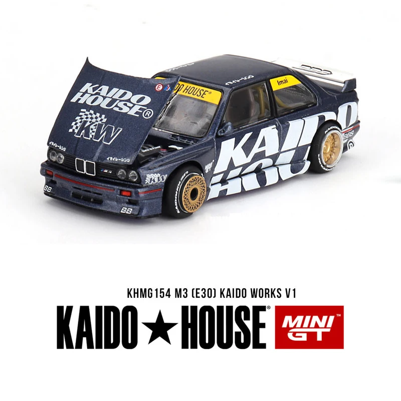 Kaido House Blue M3 E30 Kaido Works V1 KHMG alloy car model 154