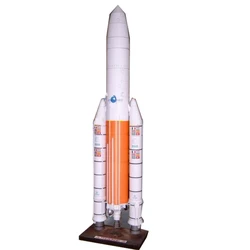 Ariane 5 Rocket 3D Paper Model Science and Technology Space Puzzle DIY Handmade Papercraft Toy