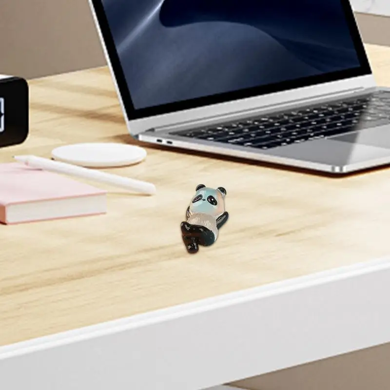 Décoration de paysage d'animaux mignons miniatures, portable, plus sombre comme brille dans le noir, artisanat exquis, résine plus foncée