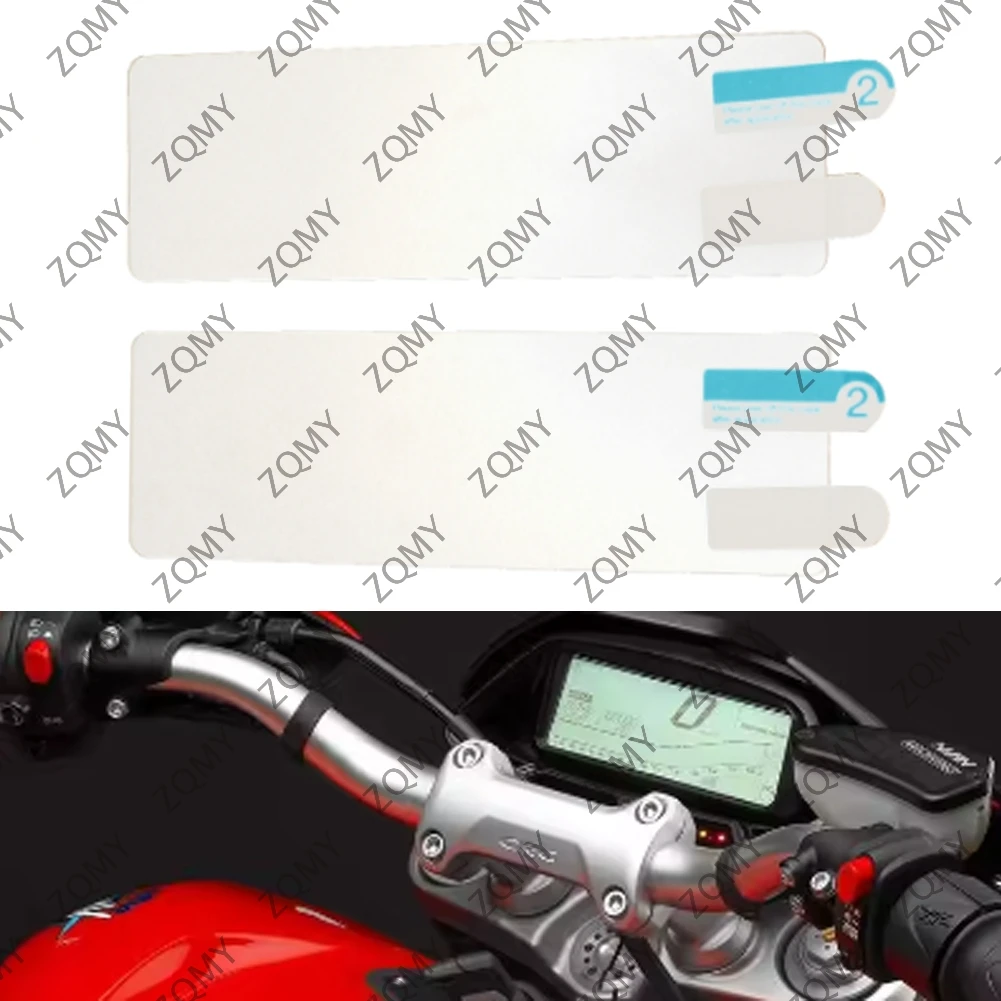 2Pcs Motorcycle Cluster Scratch Protection Film Dashboard Screen Protector For MV AGUSTA BRUTALE 800 2016 2017 2018 2019 2020