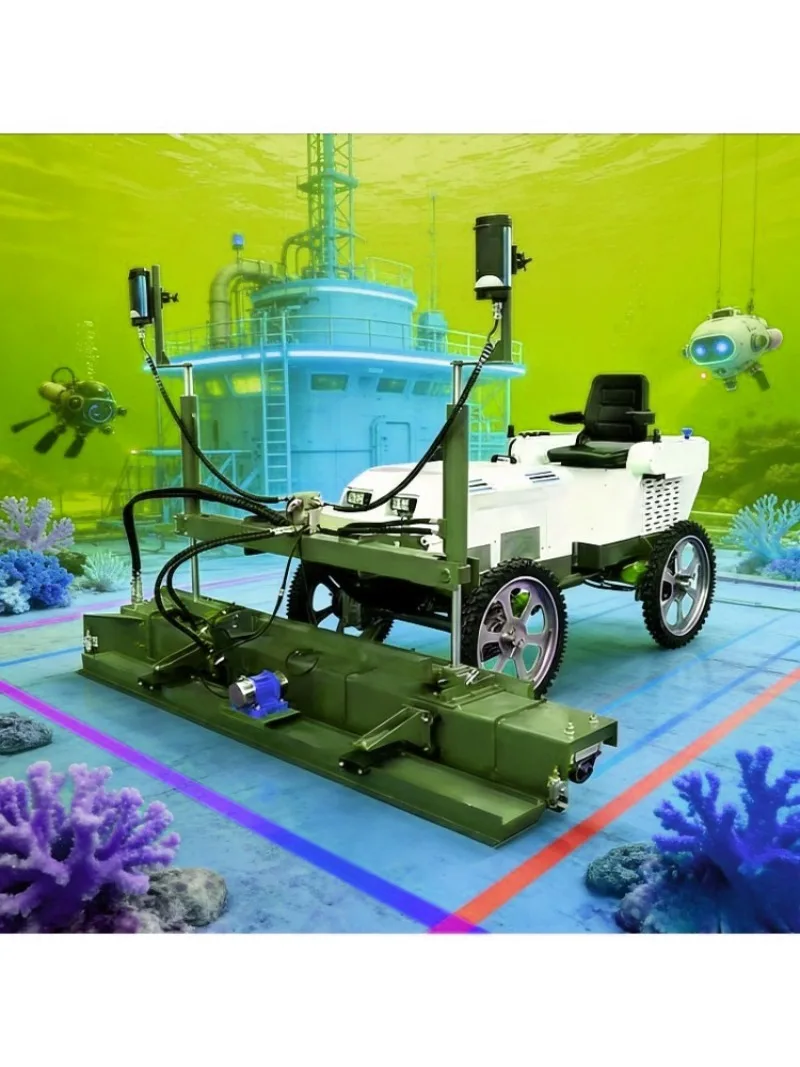 2.5m width Concrete Advanced Concrete Laser Screed Machine Floor Leveling Robot Automated Operation