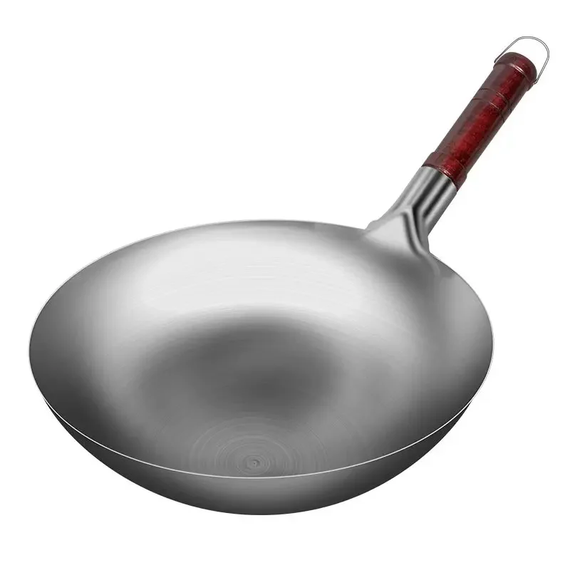 304 stainless steel wok old round bottom wok non-smoke non-stick household non-coated wok gas special