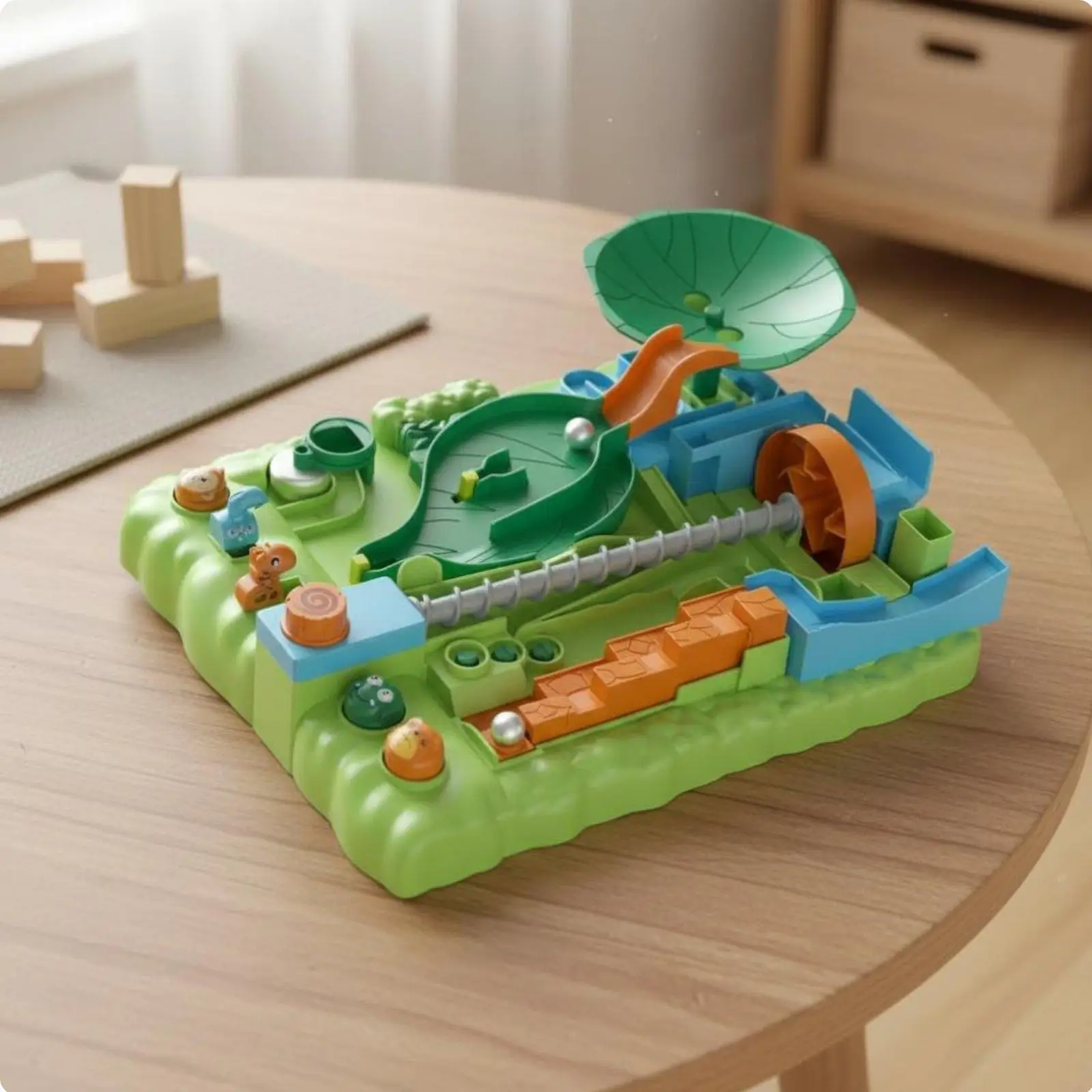 Marble Maze Game Hand-Eye Coordination Mechanical Track Puzzle Brain Training Button Control Adventure Game for Kids, Tabletop