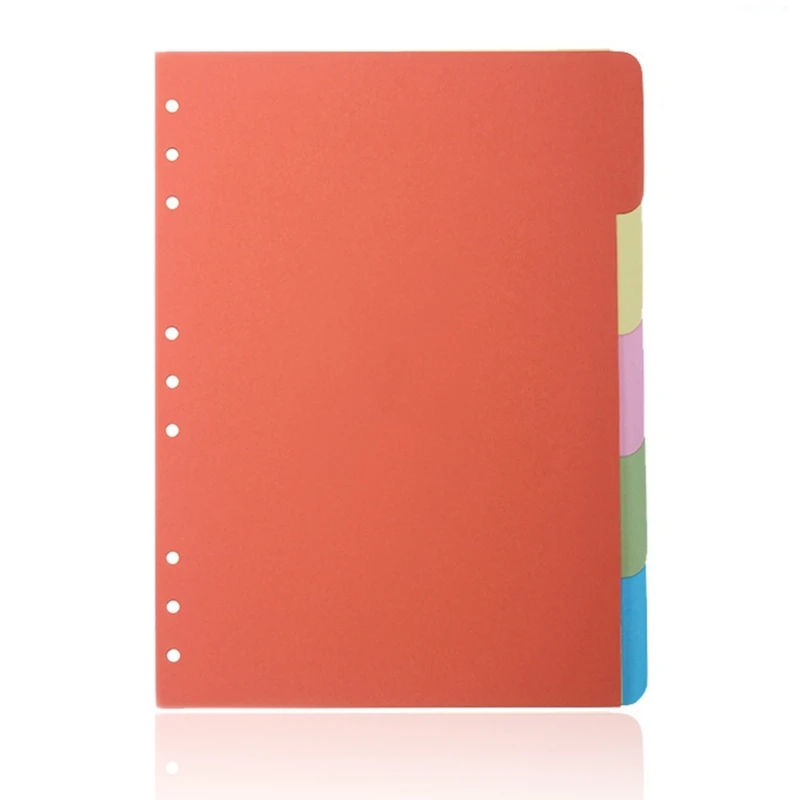 10Pcs/Set Multi-Holes Binders Index Dividers A 5 A 6 B5 Insertable Binders Dividers for Notebooks Journal Planner