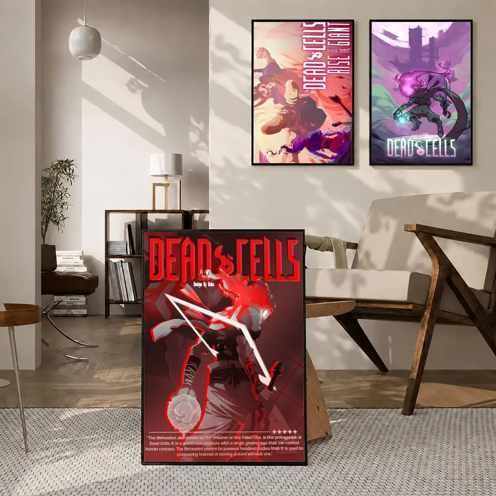 Game Dead Cells Poster Poster Room Wall Art Decor Waterproof Stickers For Home Bar Bedroom Decoration