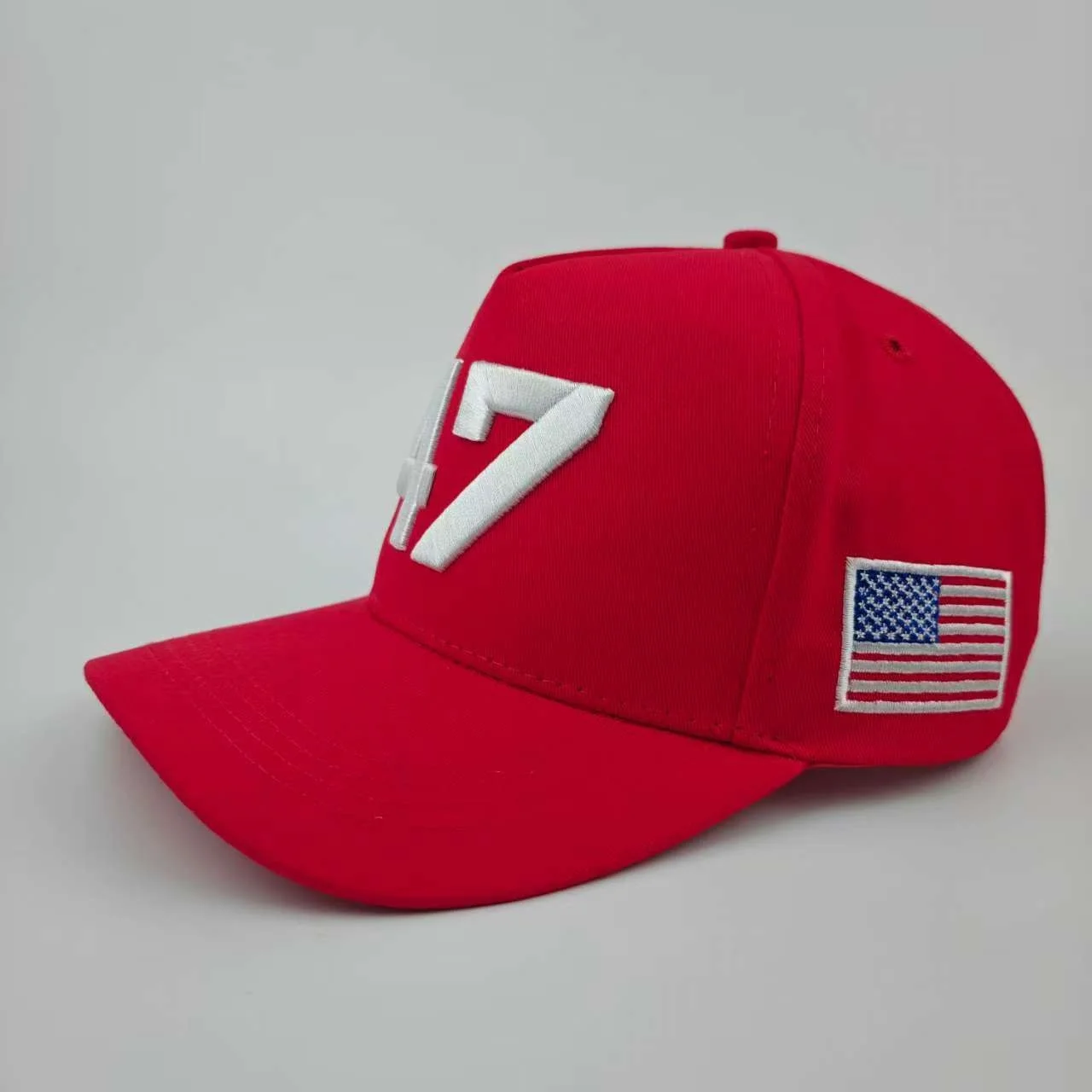 Charlie Kirk Hut, Goldstickerei, USA 47, Baseballkappe für Männer und Frauen, republikanische Geschenkhüte, weiß – Detail 14