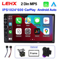 LEHX 2 Din Car Radio Stereo FM Audio Stereo MP5 Player Bluetooth 7\