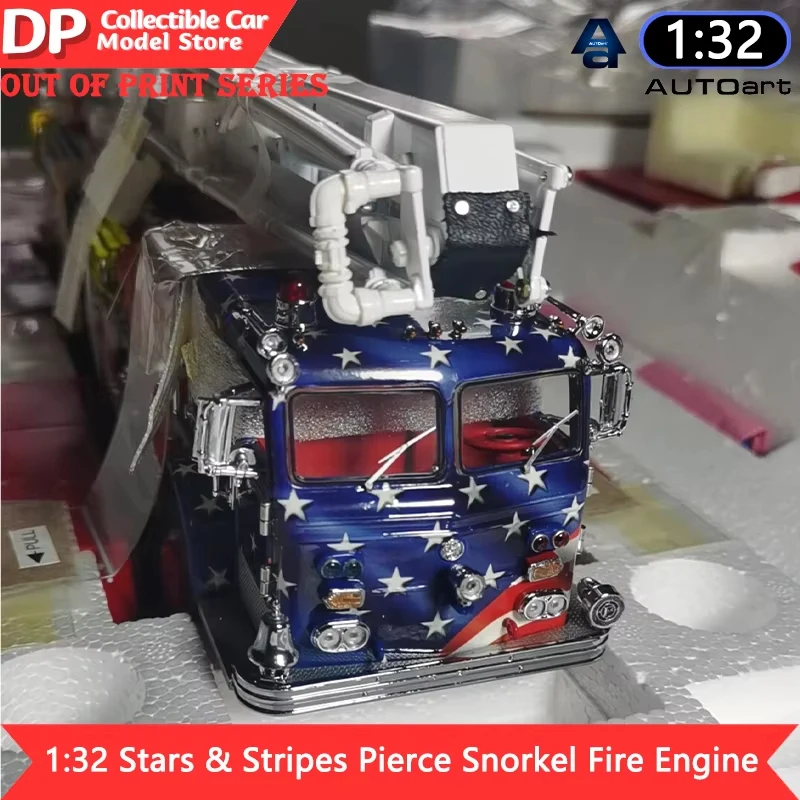 

Franklin 1:32 Stars & Stripes Pierce Snorkel Fire Engine Limited Edition of 3500 Out of Print Series