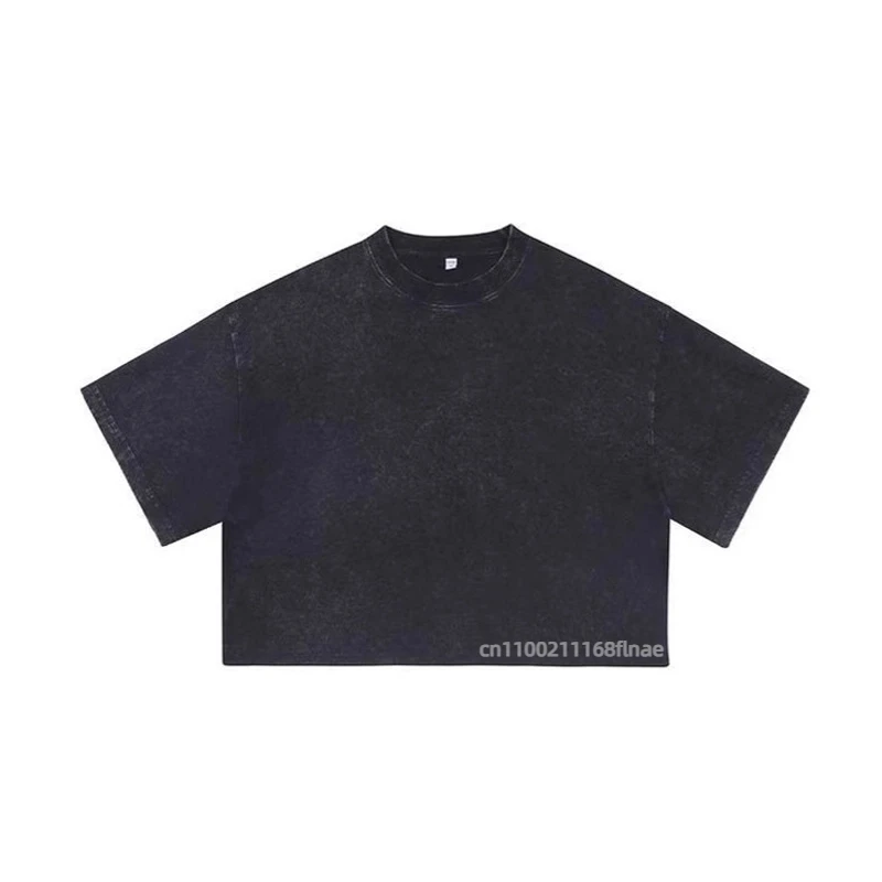 New Street Dance Clothing for Women with Exposed Navel, Loose Sports Short Sleeved T-shirt, Street Casual Hip-hop Clothing