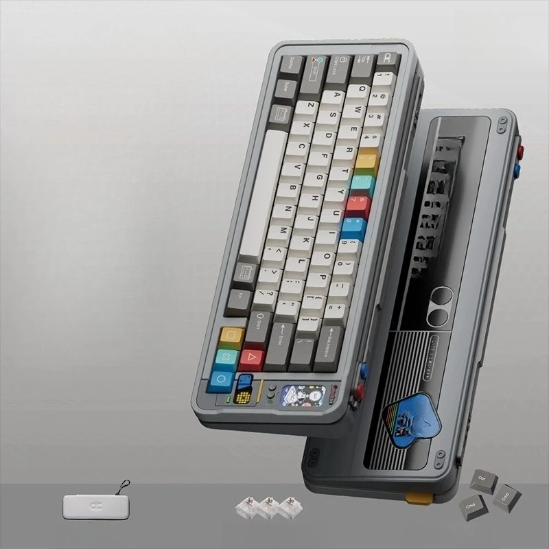 

Mechanical aluminum and HiFi customized three-mode mechanical keyboard, gaming keyboard