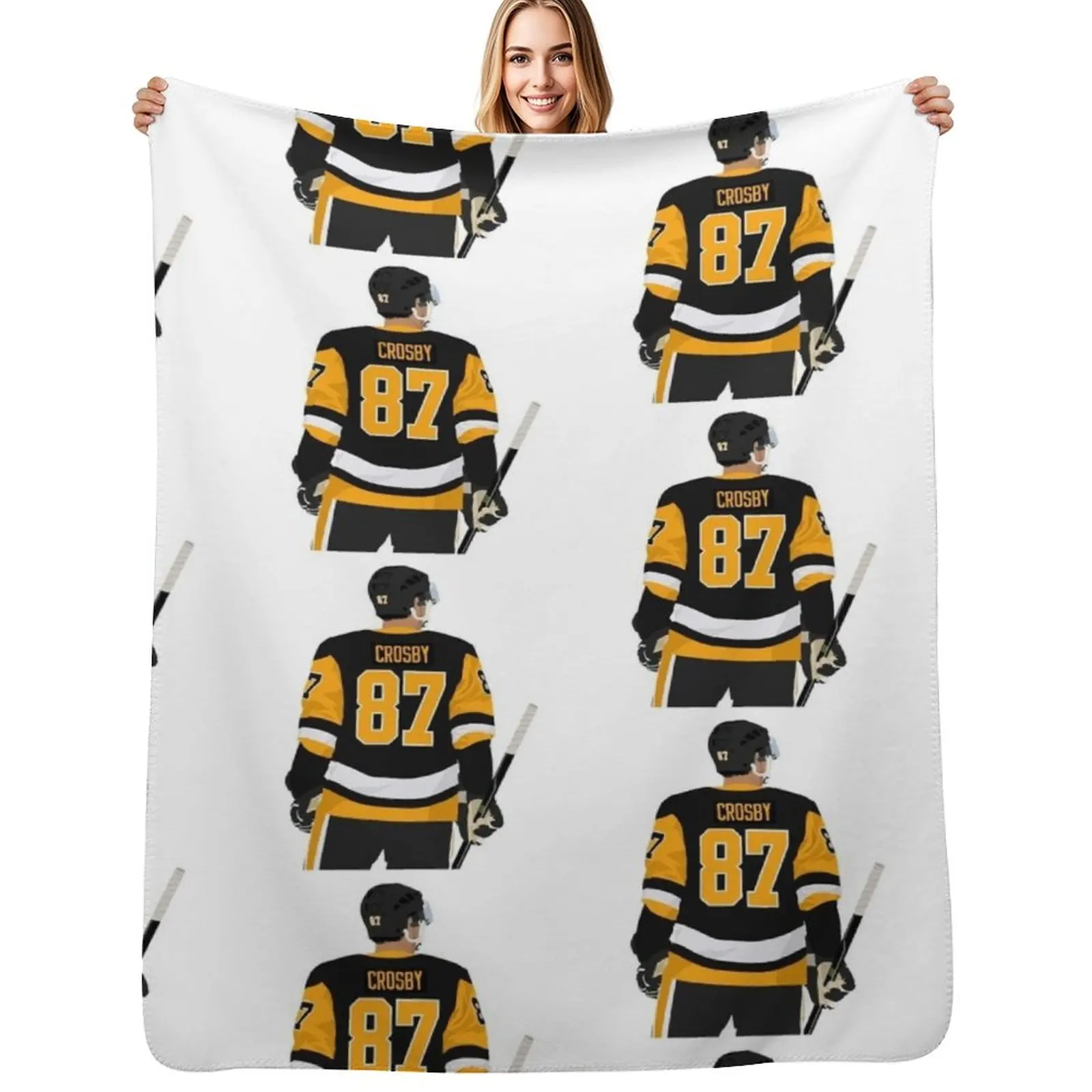 

Sidney Crosby 87 Throw Blanket Soft Plush Plaid Designers Blankets Sofas Of Decoration anime Blankets