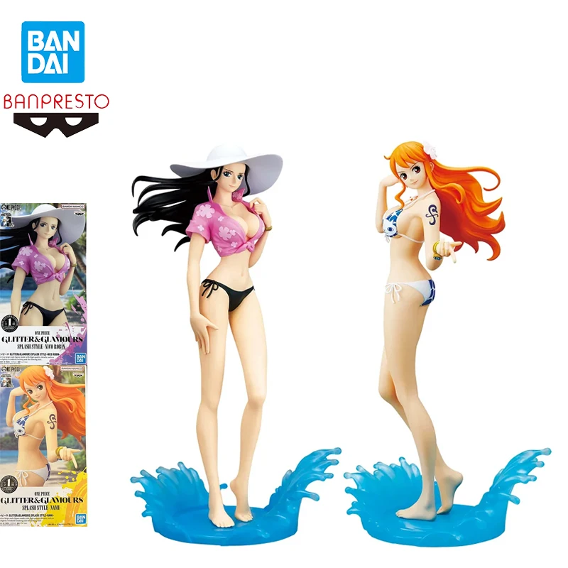 

Bandai Banpresto One Piece Glitter glamours Nico Robin Nami Anime Action Figures Model Decoration Cute Anime Gift Toy In Stock