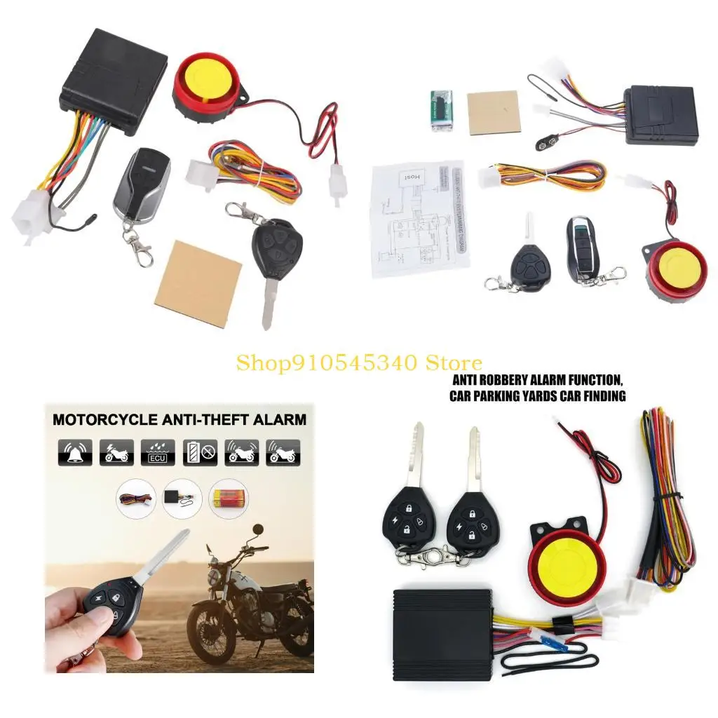 U2JA Motorcycle Burglar Alarm Remote Activated Motorcycle Alarm with Remote Control