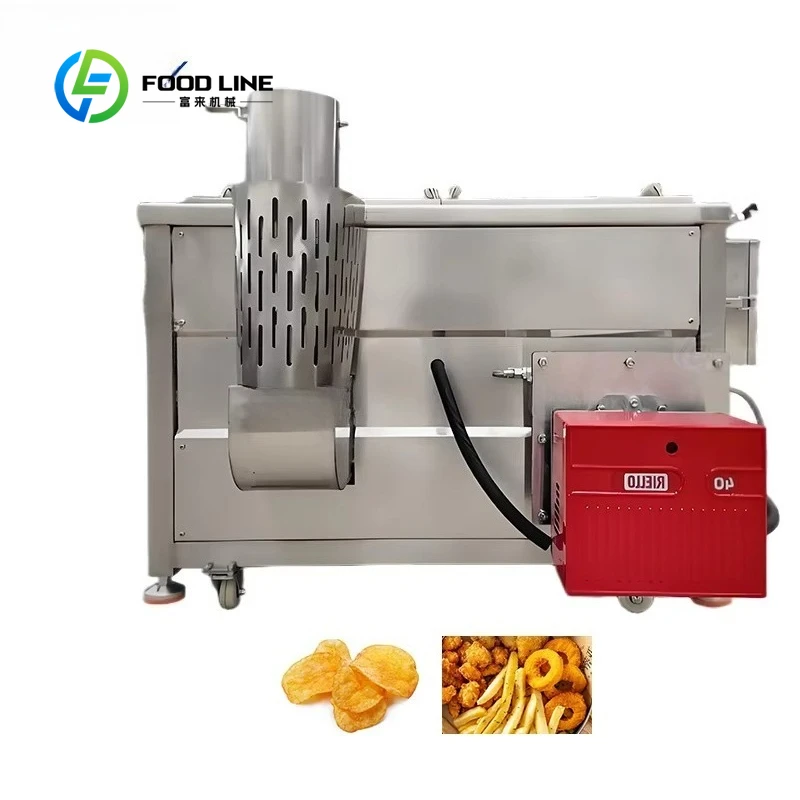 Customized size Electric French Fries Gas Heated Fryer Small Batch Fryer