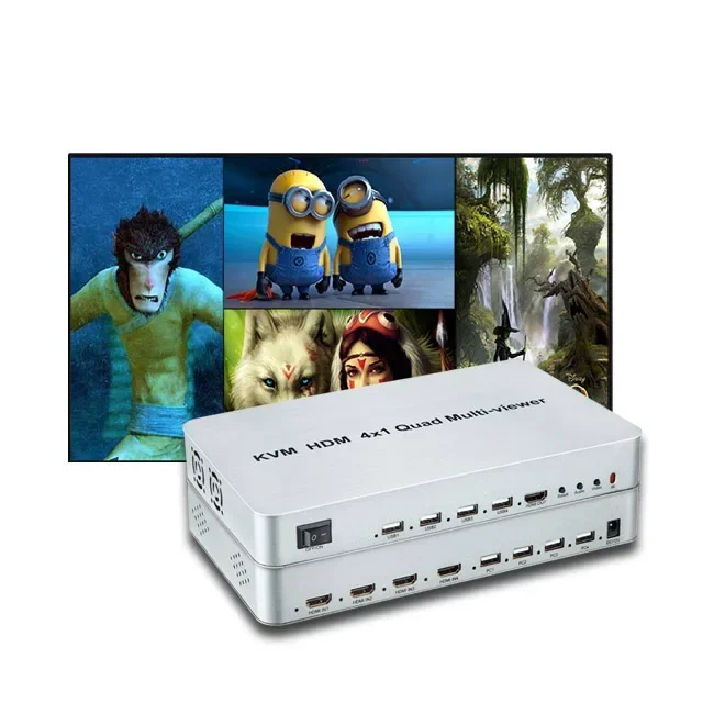 4X1 Quad Hdm Kvm Sc…