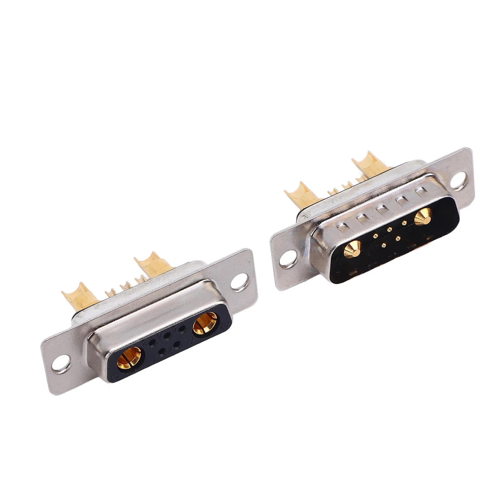 D SUB موصل محول D SUB موصل الطاقة IP68 مقاوم للماء 20A تيار عالي من خلال ثقب تركيب للمركبات المتوازنة