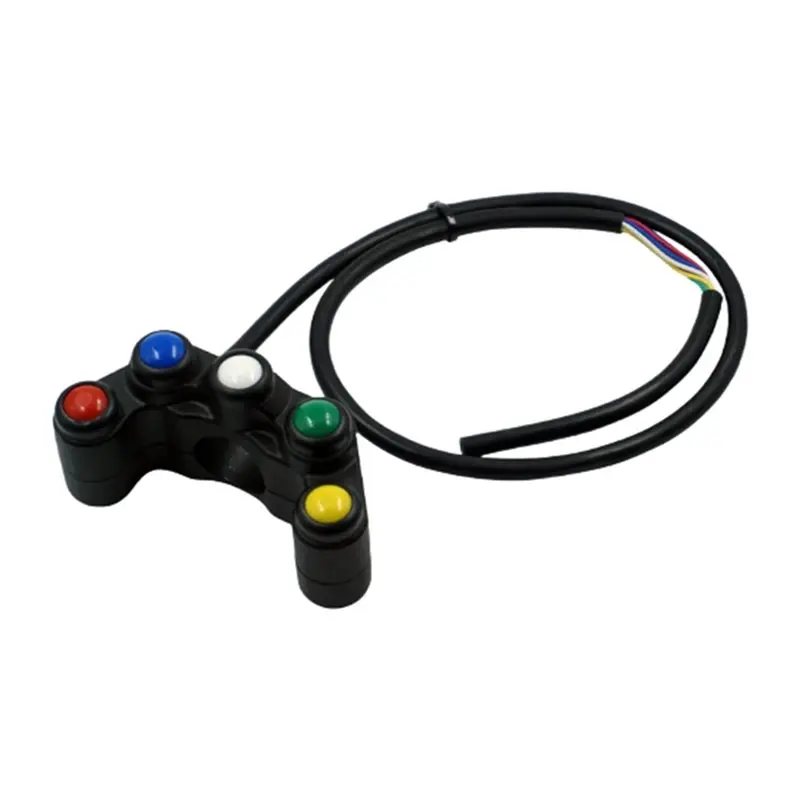 ABTC-Motorcycle Electric Vehicle Modification Five-Position Handlebar Switch Replacement For Turn Signals, Horn Headlights
