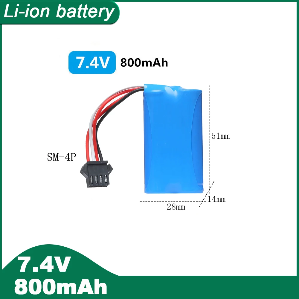 Imagem -03 - Bateria do Polímero do Lítio para a Luz do Aspirador Bateria do Li-íon 7.4v 800mah