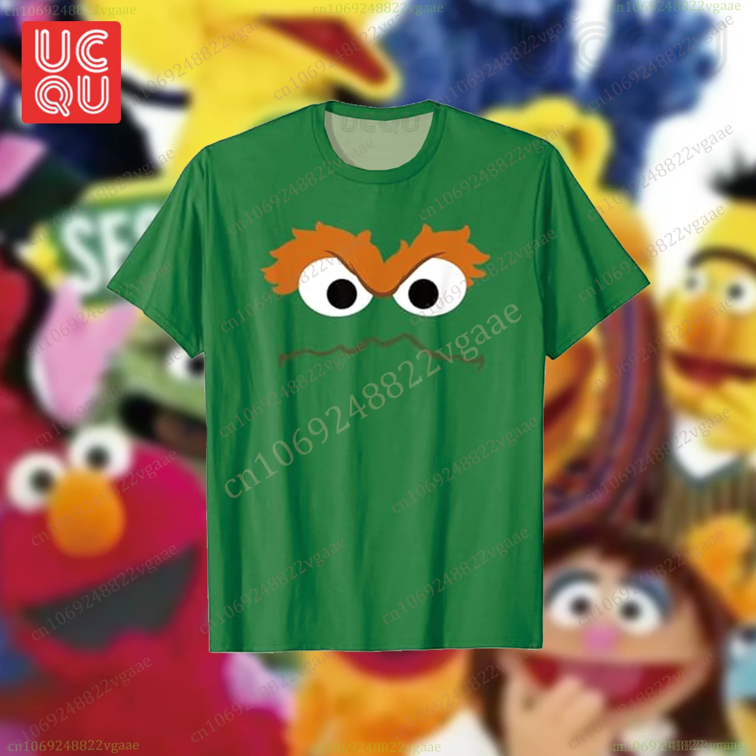 تلفزيون إلمو تي شيرت للأطفال الأولاد الكرتون تي شيرت قصير الأكمام تي شيرت السمسم الشارع مضحك ملابس الفتيات كوكي الوحش