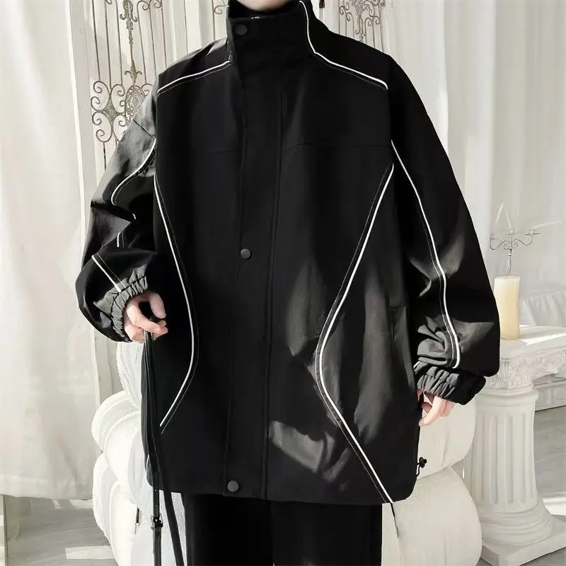 American Style Thin Spring Autumn Jacket Women Outdoor Sport Jackets Men Windbreaker Women Vintage Jacket 90s Men Unisex