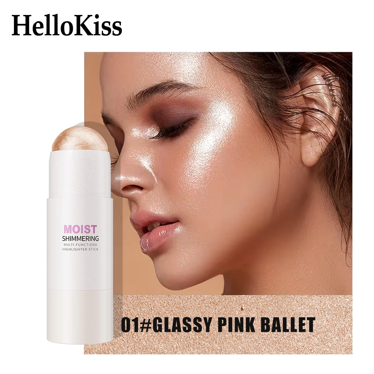 5 colori 3D viso illuminare evidenziatore bar cosmetico contorno viso bronzer luccichio evidenziatore stick correttore crema strumento di trucco