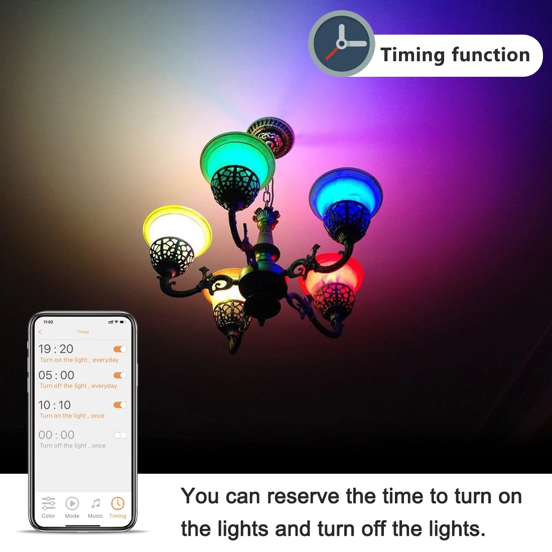 WiFi Smart Lamp LED Light Bulb Alexa Yandex Alice Google Home Assistant APP Voice Control 15W Color RGB E27 220V 110V Dimmable