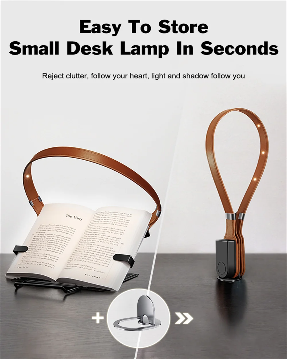 Rechargeable Magnetic Clip Reading Lamp, Bed Reading Lamp, 3-tone Lighting, Durable, Eye-friendly, Very Suitable For Readers