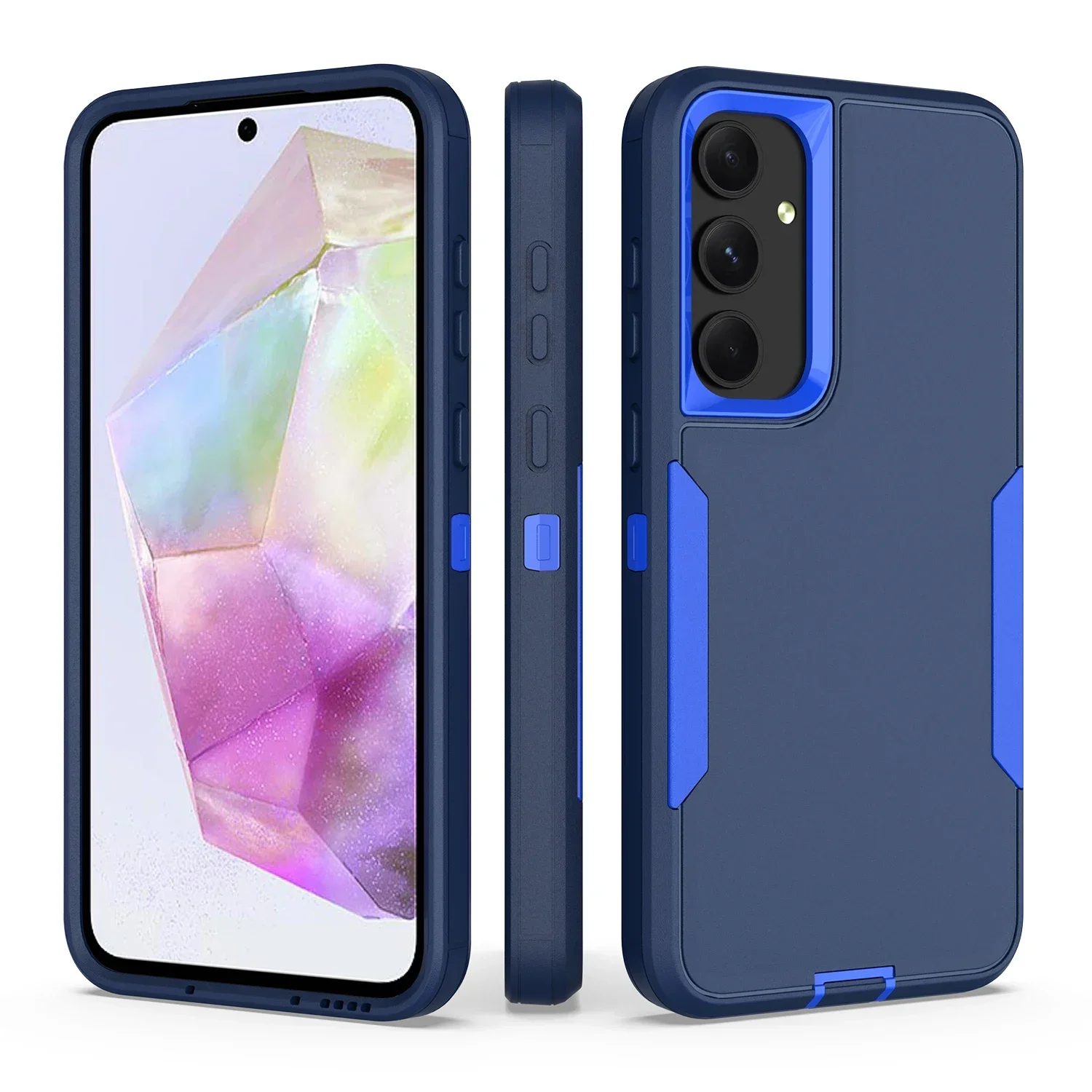 2In1 Armor Otter Case Box for Samsung S25 S24 S23 S22 FE Plus Ultra Galaxy A56 A36 A26 A16 A06 A35 A25 A15 Shockproof Back Cover