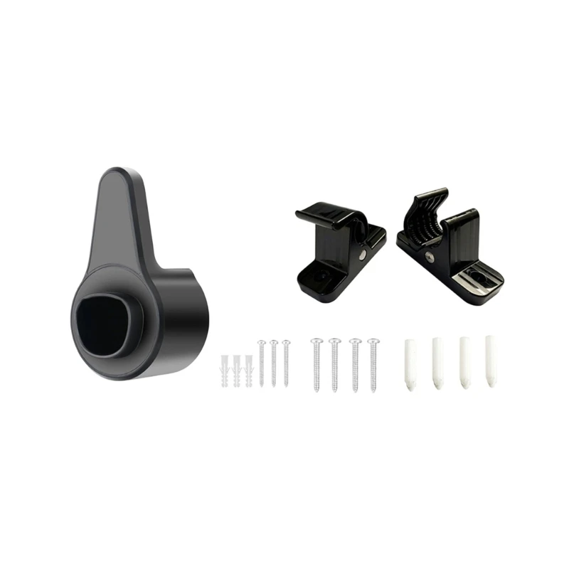 Wall Mount Charging Handle Holder ABS Dock with Cable Clips for Garage Charging Setup and Organized Parking Spaces