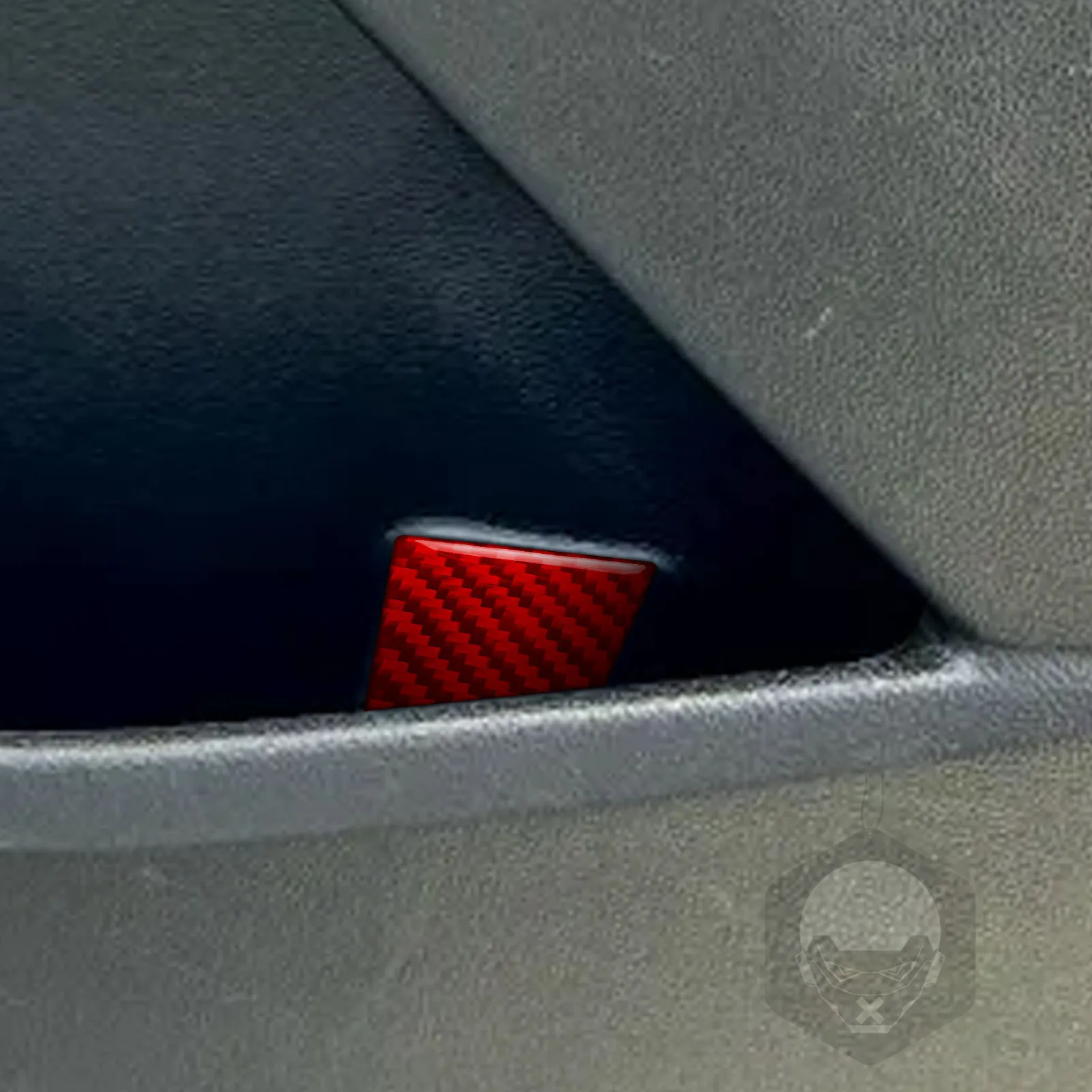 

For Chevrolet Traverse RS LT 2018-2023 Red Carbon Fiber Inner Door Slot Pad Storage Box Panel Cover Trim Car Accessories Sticker