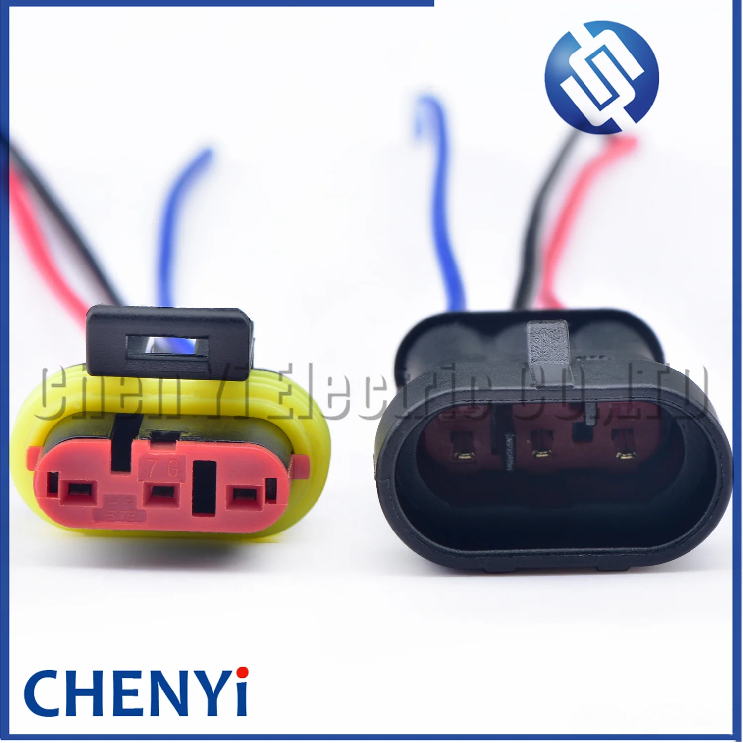 3 Pin male or female Automotive waterproof connector turbo speed sensor Wire harness plug 282087-1 282105-1