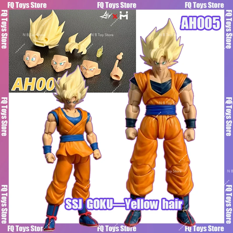 

In Stock Original Air HM AH005 Dragon Ball SHF Full Power Son Goku Headsculpts Accessories Kit Anime Action Figures Toys
