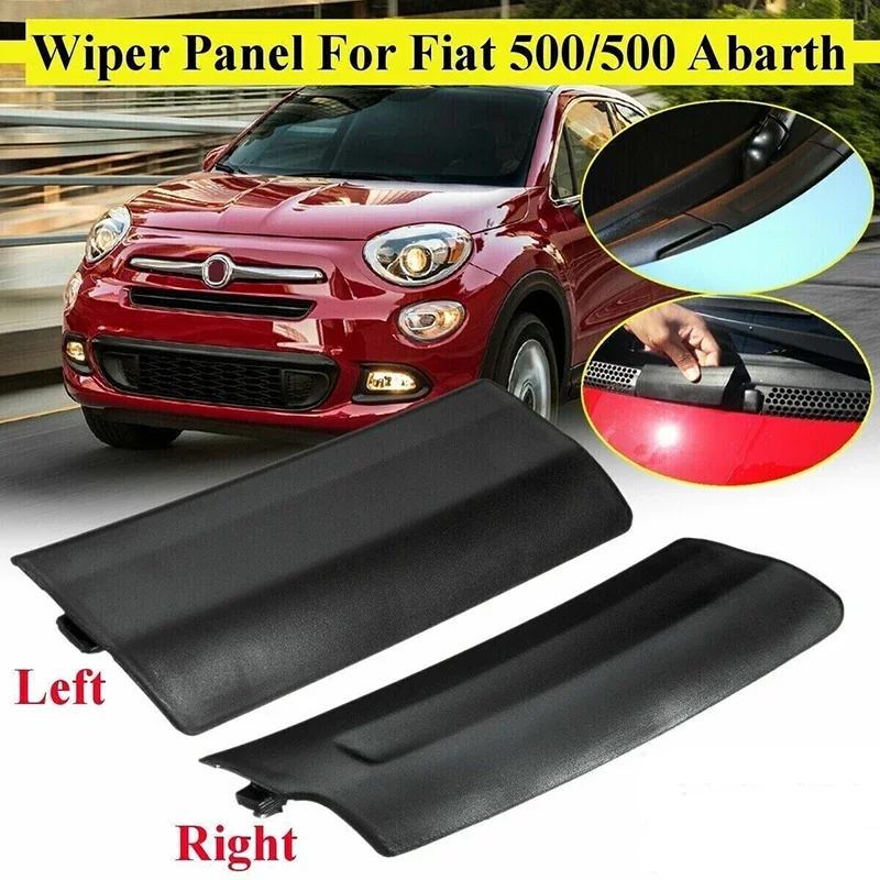 Front Wiper Scuttle Panel Trim For Fiat 500 2007-2015 For Abarth 500 2009 2010 2011 2012 2013 2014 2015 2016 Auto Accessories