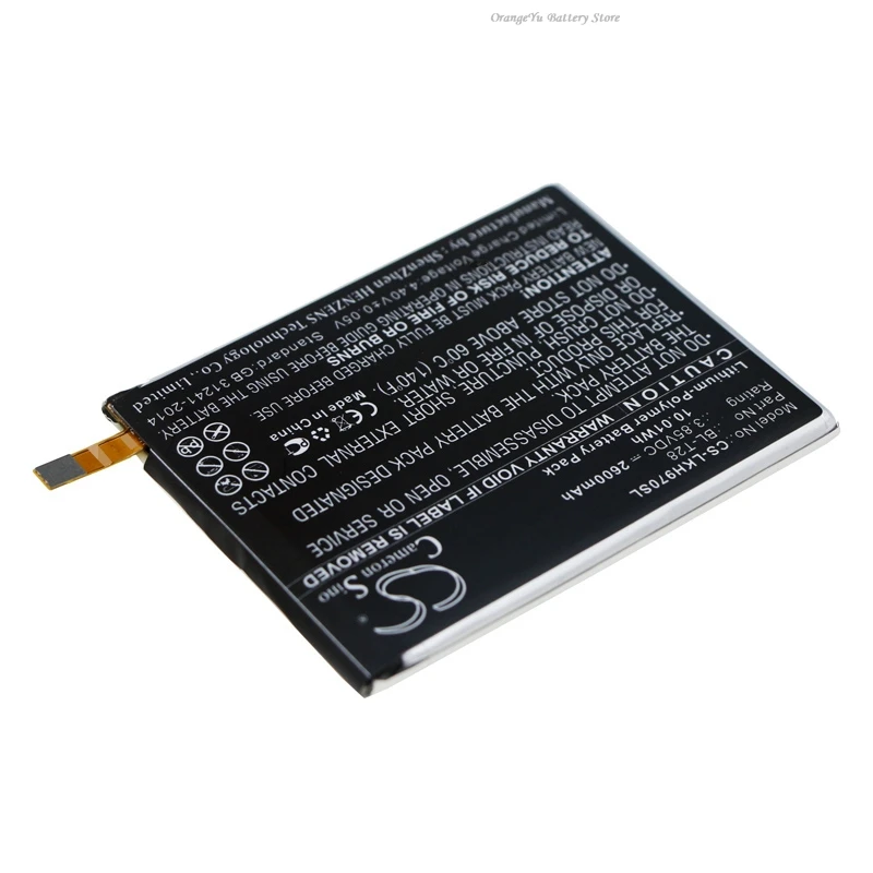 Replacement 3.85V 2600mAh Mobile Battery BL-T28 for LG Q725L Q7+ Q7 Plus Q725S Q720K Q725K Q720L Q610MA Q610TA L-03K H970