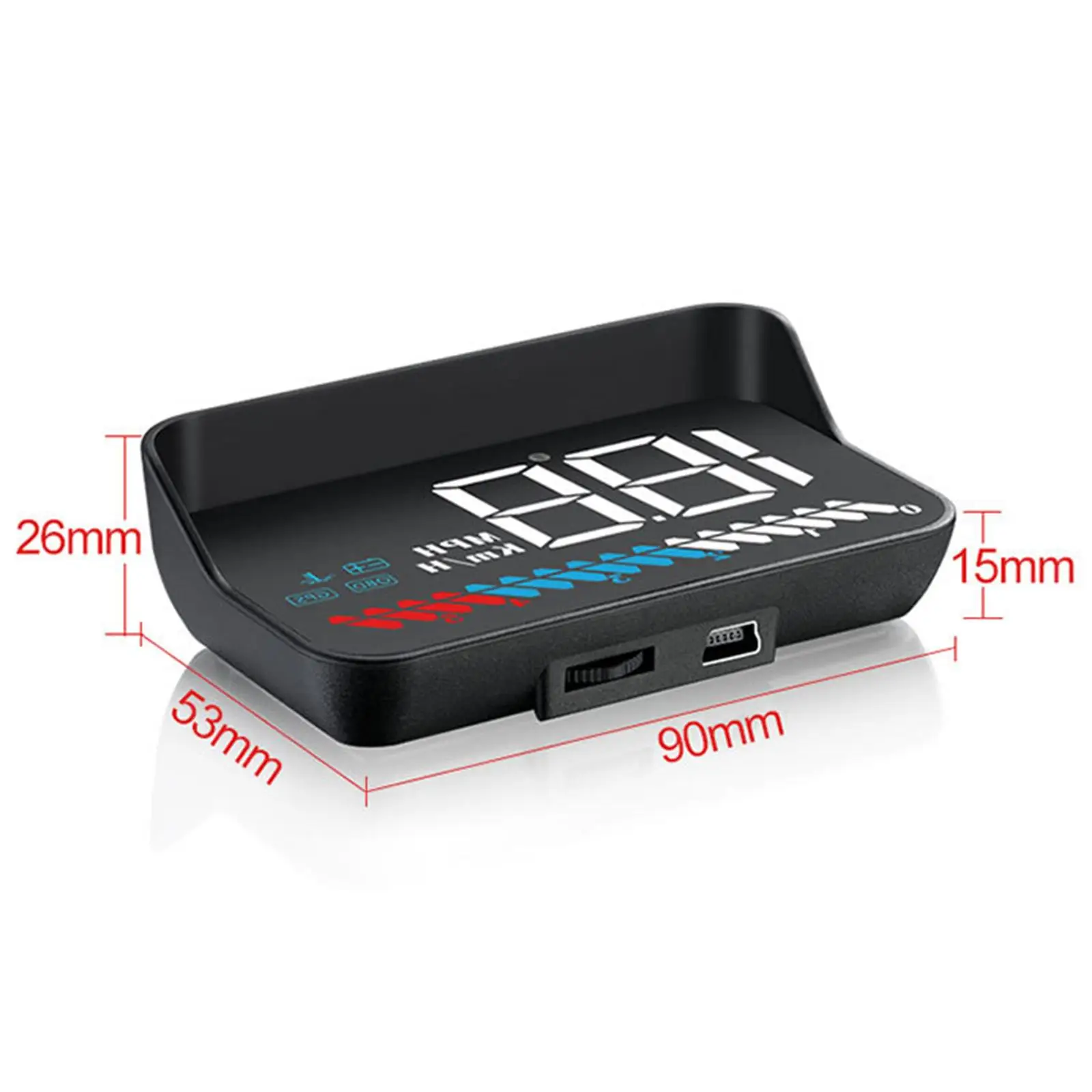 Head up Display Car HUD OBD2 GPS Windshield Safty Driving for Vehicles Truck