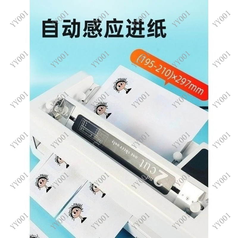 Electric Business Card Cutter A4 Heavy Duty Paper Cutting Machine Adjustable Trimmer