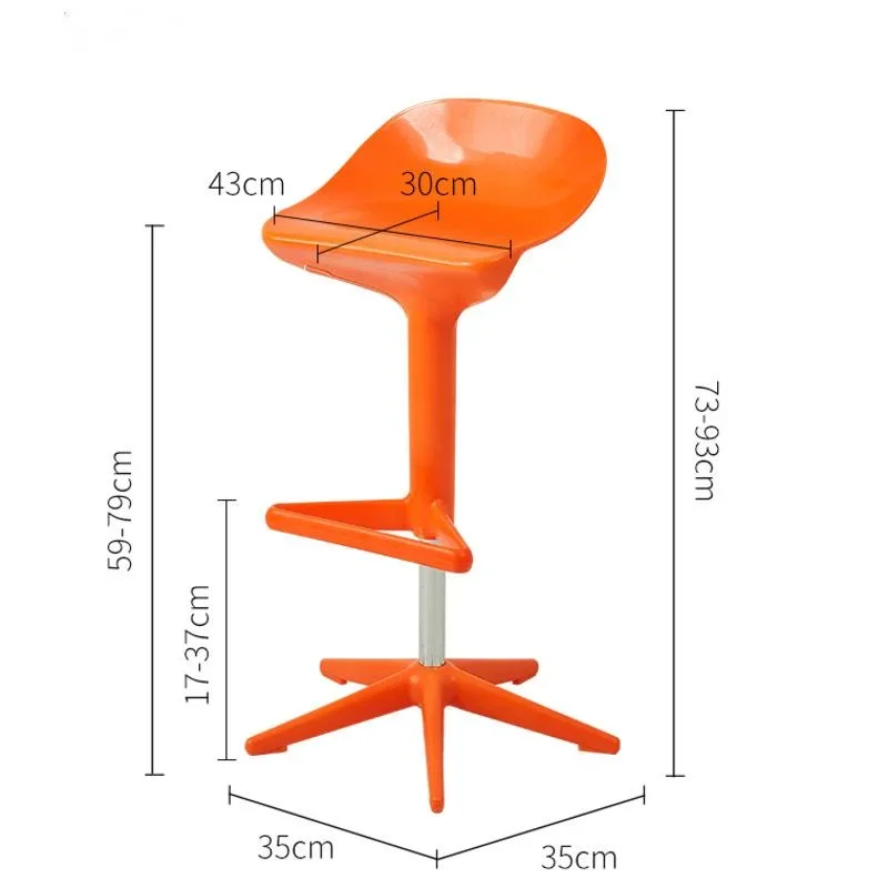 Special Offer Nordic Plastic Bar Chair Household Lift Stools For Kitchen Backback Cashier Chair Loft Web Celebrity Design