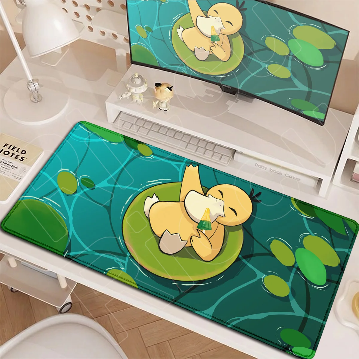 XXL Gaming Accessories Mousepad New Anime Pokemon Psyduck Rubber Desk Large Soft Office Mat HD Printing Computer Keyboard Carpet